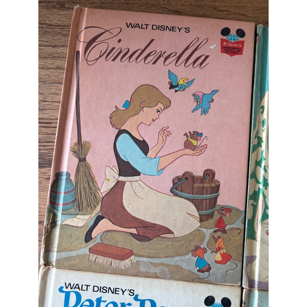 4 Vintage Disney Wonderful World of Reading Books Rare Peter & the Wolf & More - Picture 3 of 9